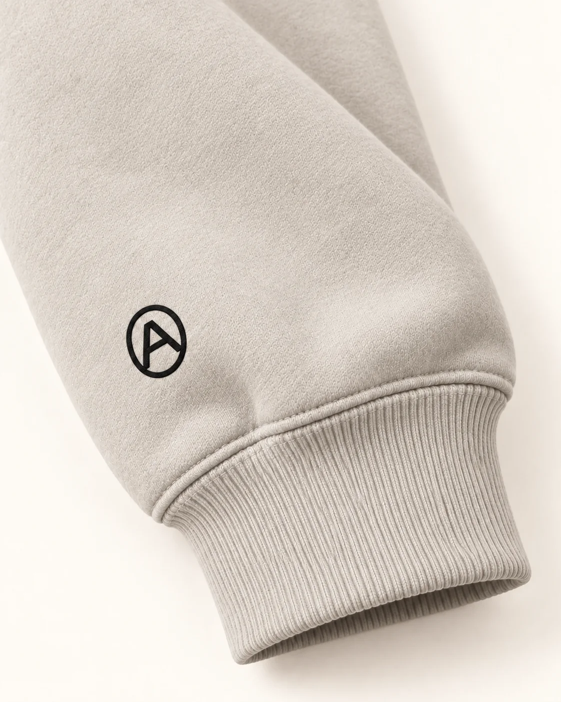 The Everyday Hoodie in Chalk, sleeve view — AFTER, Bengaluru