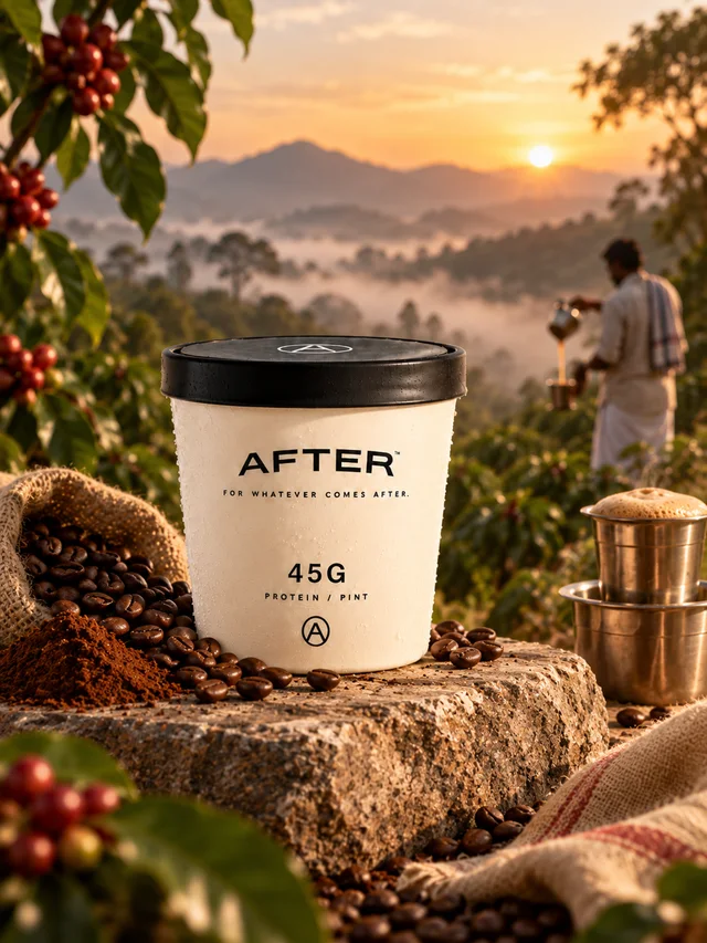 Filter Coffee protein gelato by AFTER, Bengaluru — 43 g protein per pint
