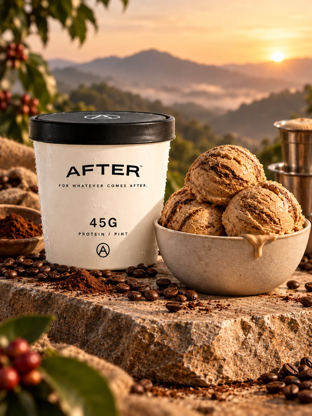Filter Coffee protein gelato, pint