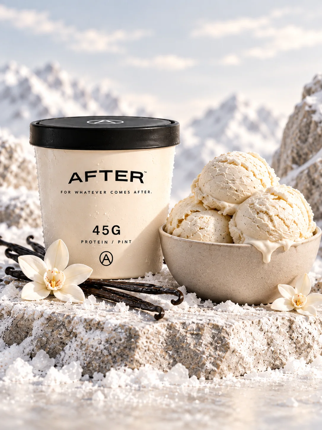 Vanilla Bean protein gelato, pint